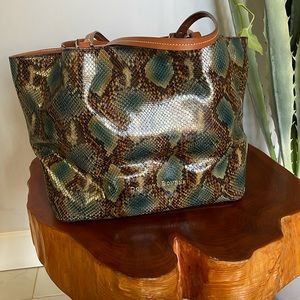 Dooney and Bourke Python Flynn Tote